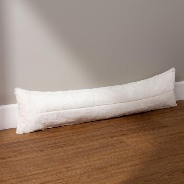 Empress Faux Fur Draught Excluder Cream