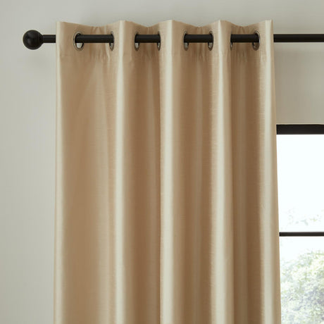 Catherine Lansfield Blackout Eyelet Curtains Ready Made