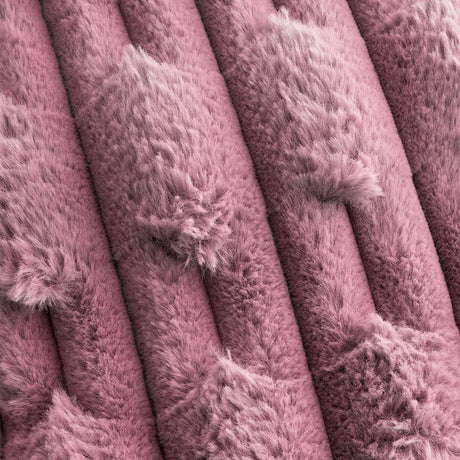 Carved Faux Fur Cushion 20" x 20" (50cm x 50cm) by Bianca