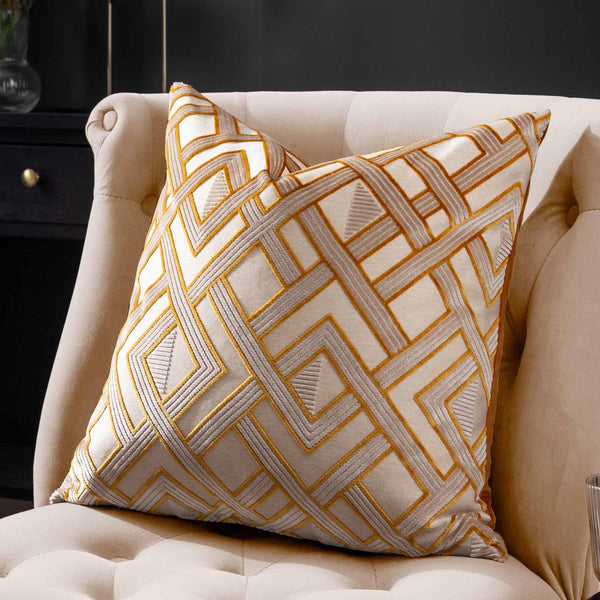 Henley Cushion Cover Gold