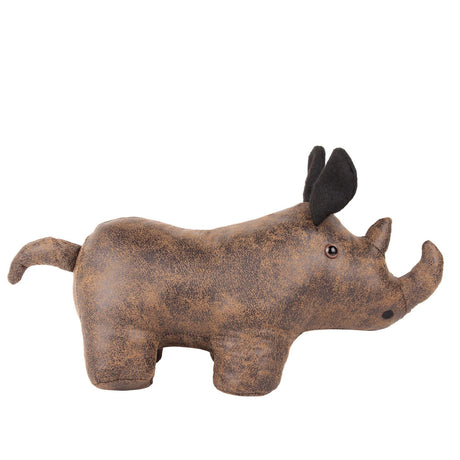 Rhino Faux Leather Doorstop by Paoletti
