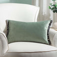 Tilly Cushion Cover 12" x 20" - Sage + Grey