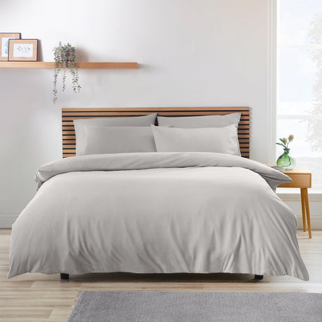 Catherine Lansfield So Soft Easy Iron Duvet Cover Set - Grey