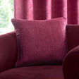Strata Floral Cushion Cover 43cm x 43cm - Wine