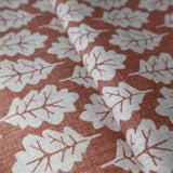 Oak Leaf Paprika Made To Measure Roman Blind by Style Furnishings