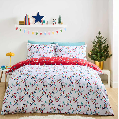 Christmas Lights Duvet Cover Set by Catherine Lansfield