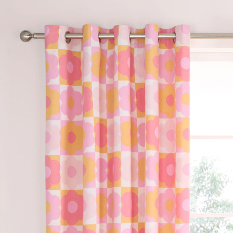 Retro Daisy Eyelet Curtains by Catherine Lansfield
