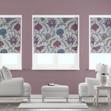 Acanthium Foxglove Made To Measure Roman Blind by Style Furnishings