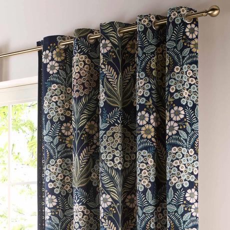 Evelina Velvet Eyelet Curtains by Appletree Heritage