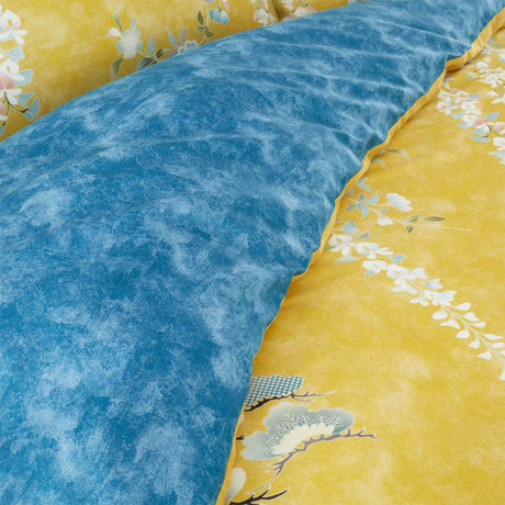 Kohana Flowers Cotton Sateen Duvet Cover Set