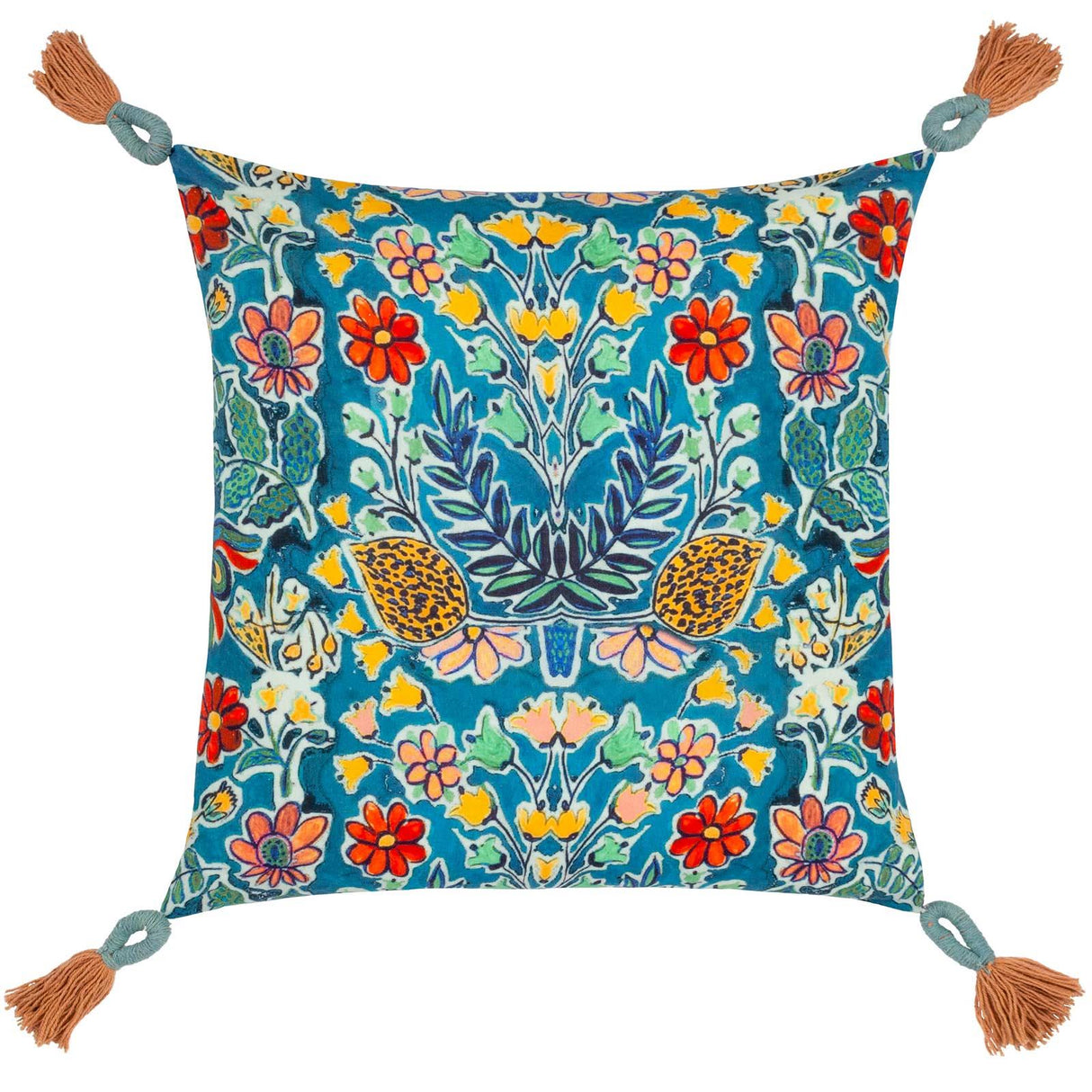Adeline Floral Tasselled Cushion Cover by Wylder