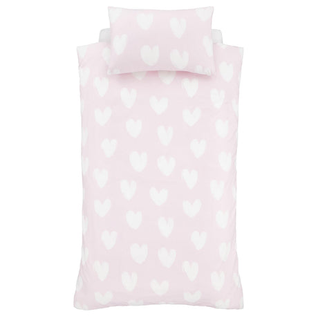 Brushed Hearts Duvet Cover Set by Catherine Lansfield