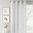 Crete Eyelet Voile Curtain Panel - White