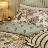 Fable Printed Reversible Duvet Cover Set Willow Green - image 3