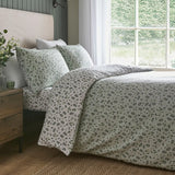 Falling Leaf Green 100% Cotton Duvet Cover Set - main product image