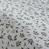 Falling Leaf White 100% Cotton 28cm Deep Fitted Sheet - product image 2