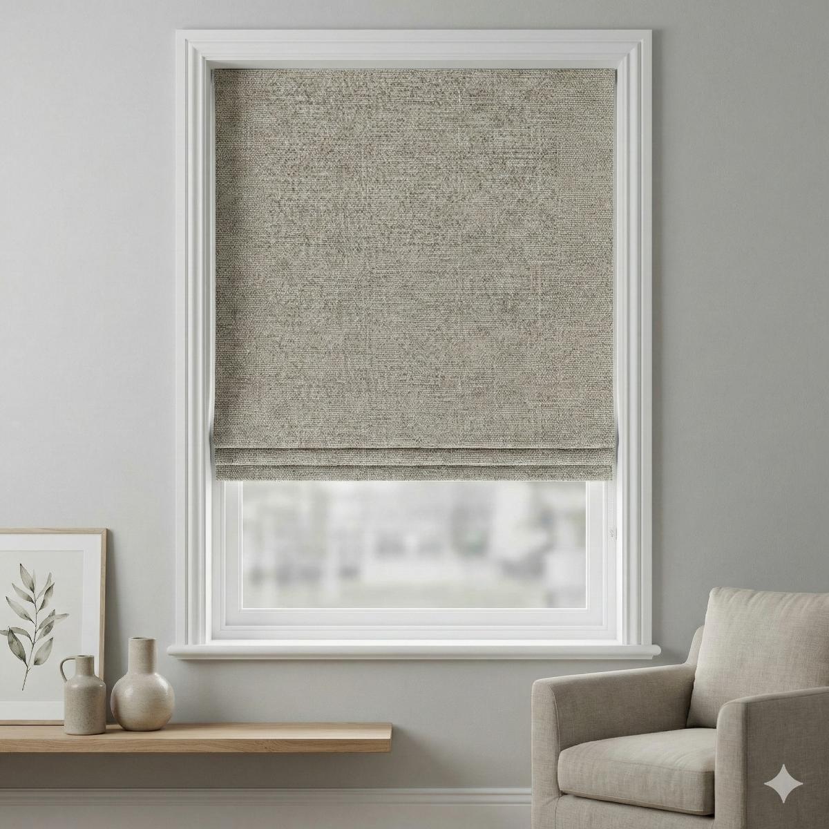 Faro Made to Measure Roman Blind Chamois