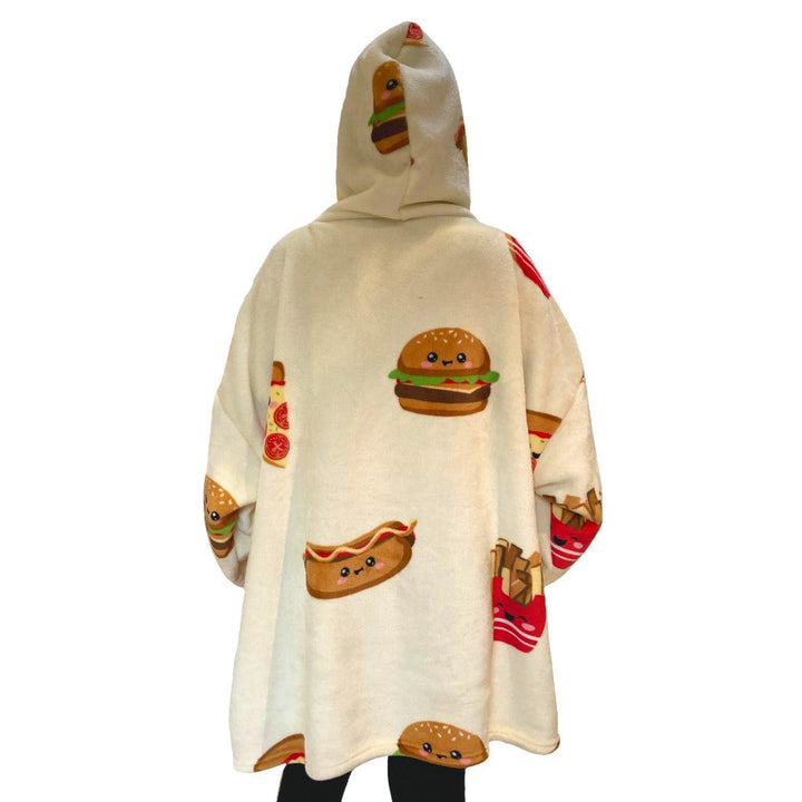 Fast Food Oversized Fleece Hoodie - Ideal