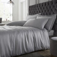 Catherine Lansfield Silky Soft Satin Duvet Cover Set - Silver