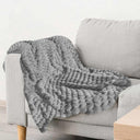 Lush Luxurious Fluffy Faux Rabbit Fur Throw Blanket by Emma Barclay