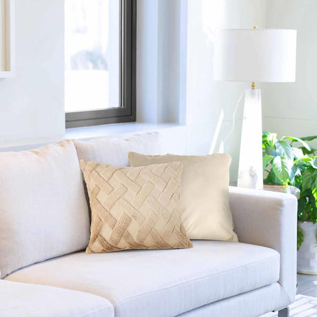 Nyla Hatch Cushion Cover 17x17" (43x43cm) by Emma Barclay