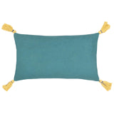 Traloa Floral Tasselled Cushion Cover 12" x 20" by Wylder