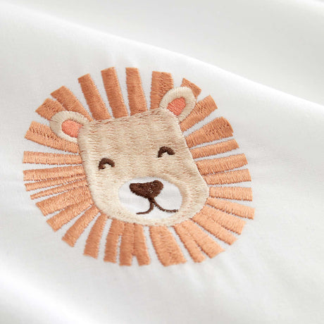 Catherine Lansfield Embroidered Lions Kids Duvet Cover Set 4