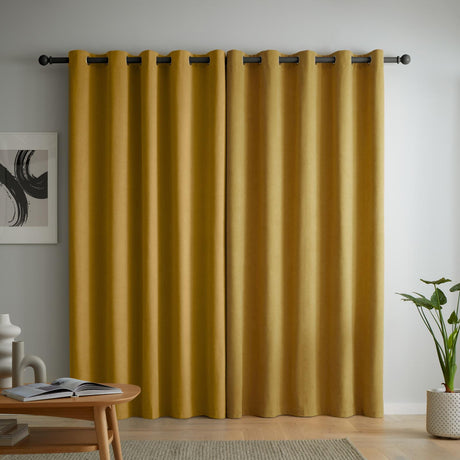 Wilson Velvet Blackout Thermal Eyelet Curtains by Catherine Lansfield