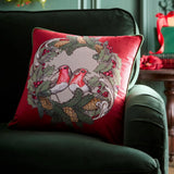 Festive Robin Red Cushion 43 x 43cm - main product image