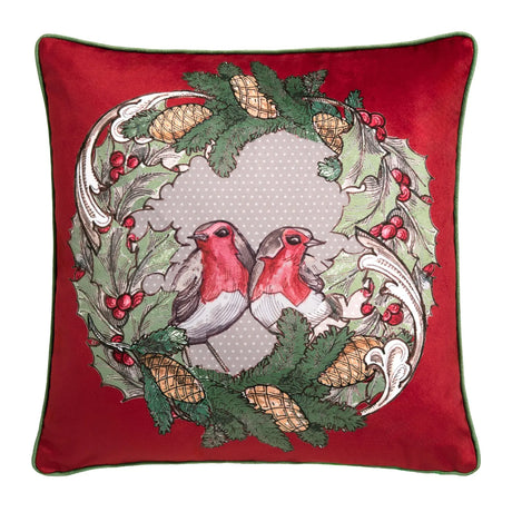 Festive Robin Red Cushion 43 x 43cm - product image 2