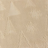 Festive Time Embossed Fleece Throw Natural 140 x 180cm - image 4