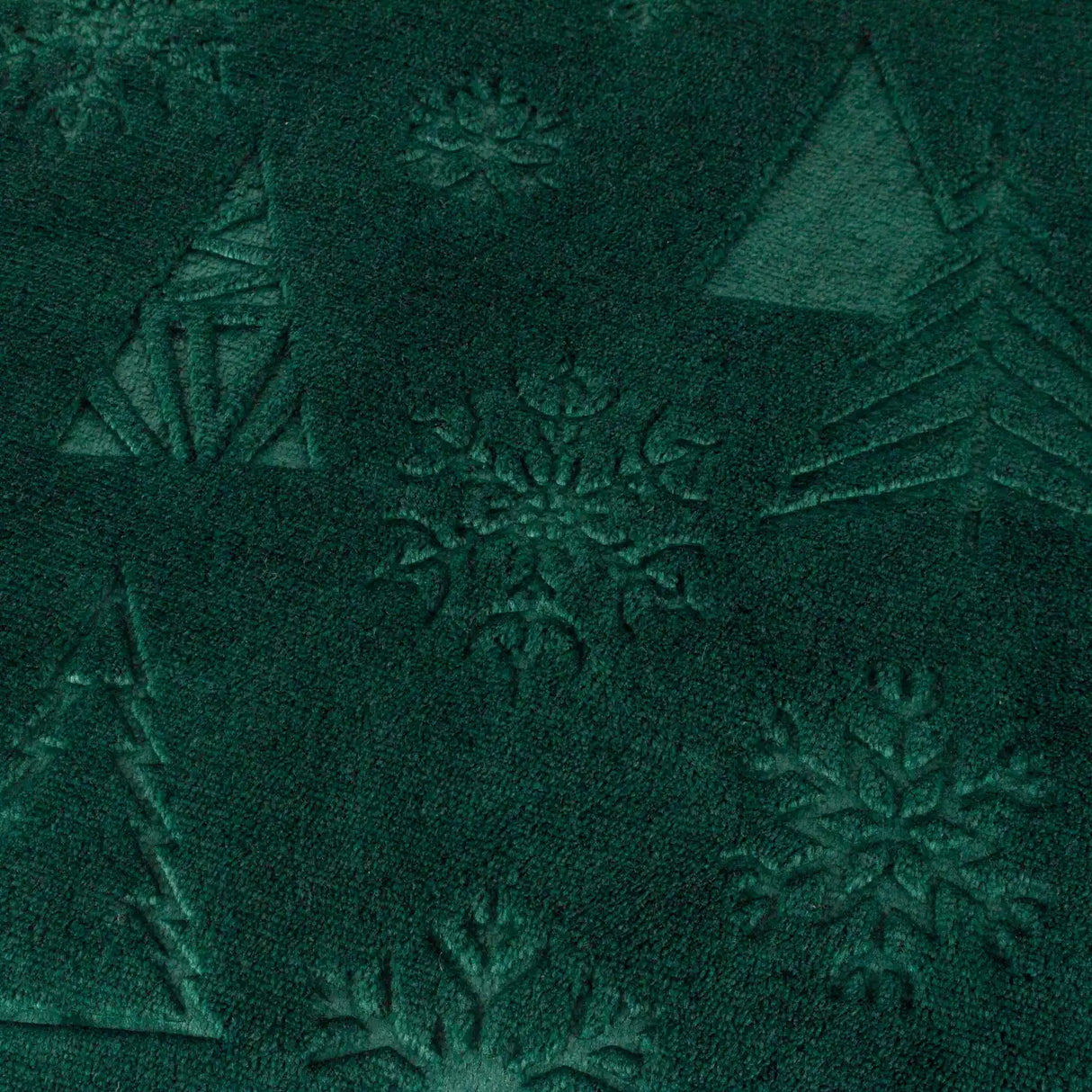 Festive Time Sherpa Fleece Embossed Throw Emerald 140 x 180cm - image 5