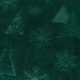 Festive Time Sherpa Fleece Embossed Throw Emerald 140 x 180cm - image 5