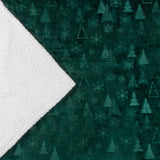 Festive Time Sherpa Fleece Embossed Throw Emerald 140 x 180cm - image 6