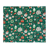 Festive Treats Printed Fleece Throw Emerald 130 x 150cm - image 3