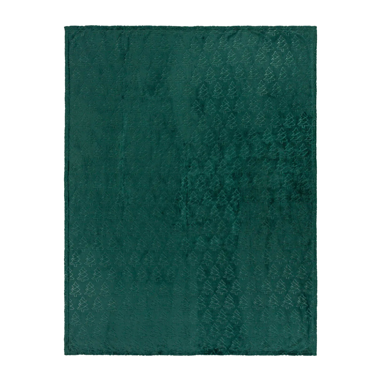 Festive Trees Fleece Throw Emerald 140 x 180cm - image 3