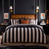 Festivo Circus Stripe Black 100% Cotton 28cm Deep Fitted Sheet - product image 3