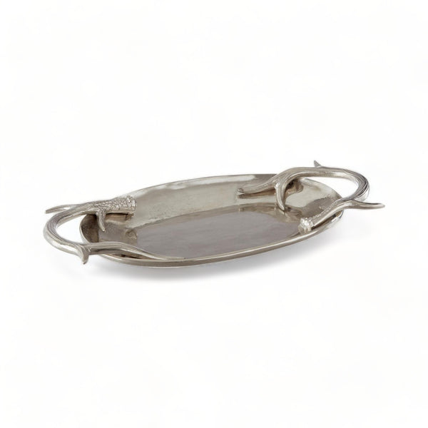Antler Oval Decorative Serving Tray