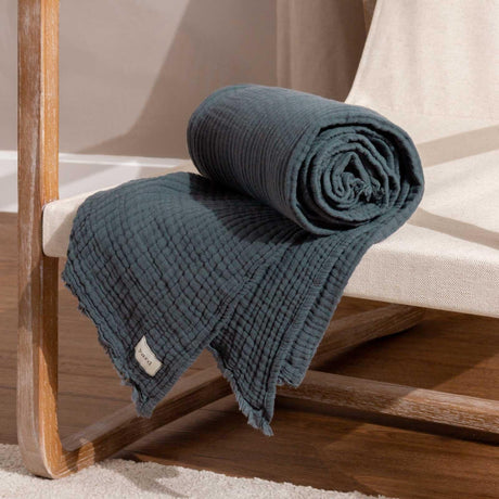 Lark Muslin Cotton Throw Blanket by Yard