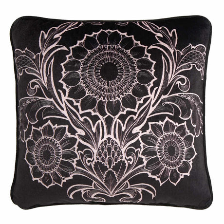Romilly Velvet Cushion Cover Natural by Laurence Llewelyn-Bowen