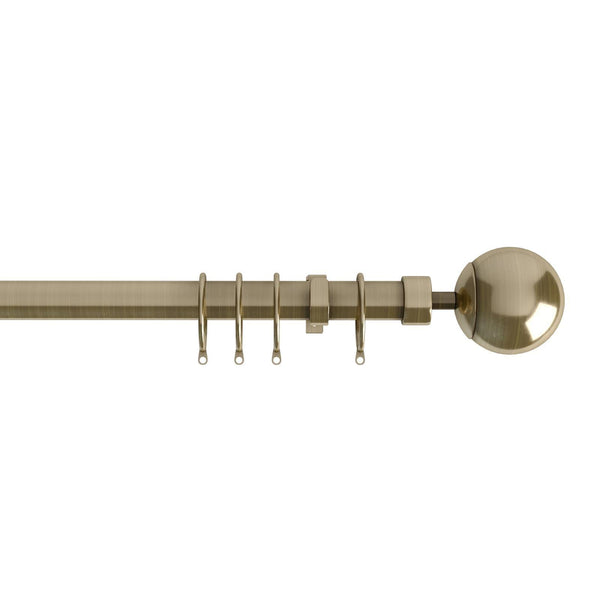 Finesse Extendable Curtain Pole Antique Brass - Ideal