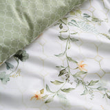Floral Trellis Green 100% Cotton Duvet Cover Set - product image 3