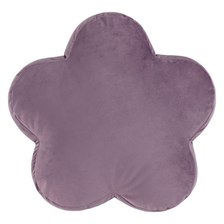 Flower Velvet Shaped Cushion Lilac - Ideal