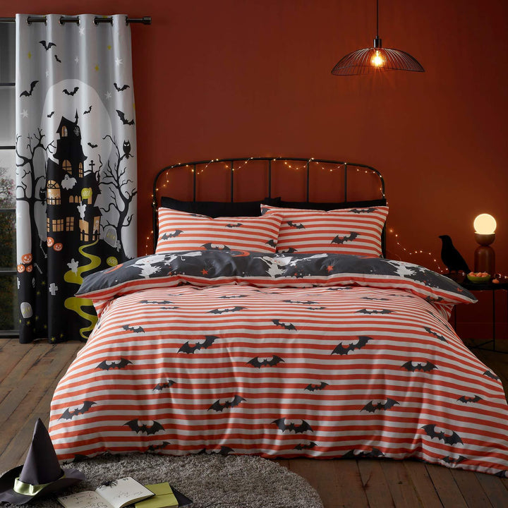 Flying Witches Halloween Duvet Cover Set - Ideal