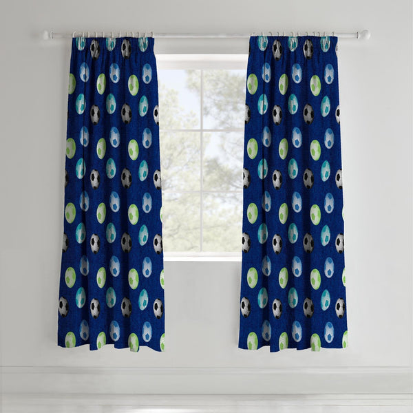 Football Tape Top Curtains - Ideal