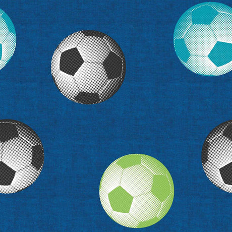 Catherine Lansfield Football Wallpaper Blue