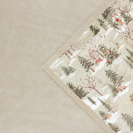 Forest Festivities Faux Fur Throw Natural 130 x 180cm - image 6