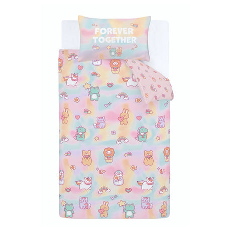 Catherine Lansfield Kids Forever Together Junior Fitted Sheet Pastel