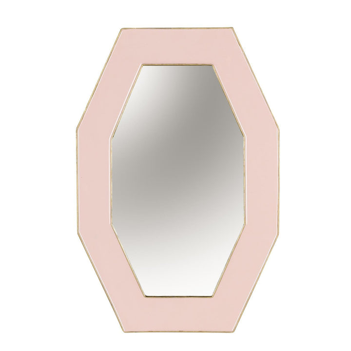 Framed Octagonal Wall Mirror Pink - Ideal