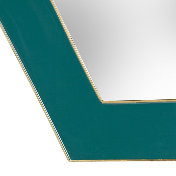 Framed Octagonal Wall Mirror Teal - Ideal